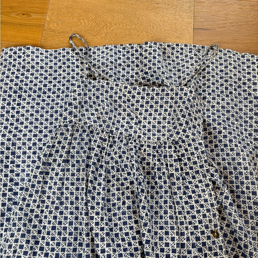 Ciao Lucia Blue and White Patterned Dress